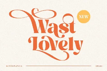 Wast Lovely font