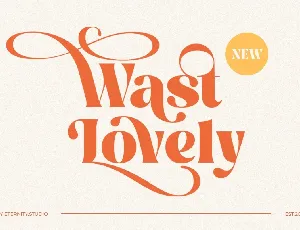 Wast Lovely font