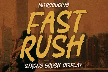 Fast Rush font