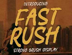 Fast Rush font