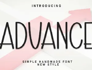 Advance Display font