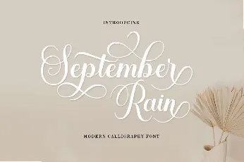 September Rain font