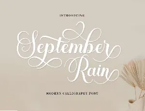 September Rain font