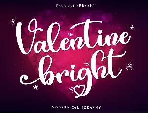 Valentine Bright - Pesonal Use font