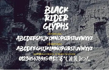 Black Rider font