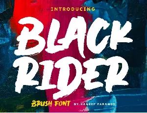 Black Rider font