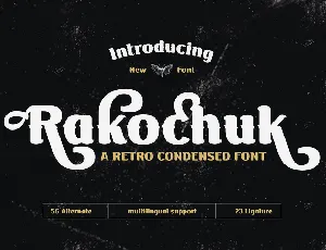 Rakochuktrial font