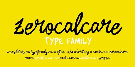 Zerocalcare Script font