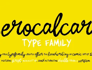 Zerocalcare Script font