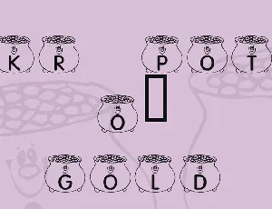 KR Pot O' Gold font