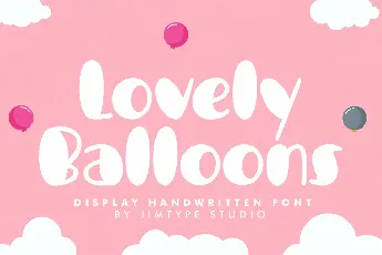 Lovely Balloons DEMO font