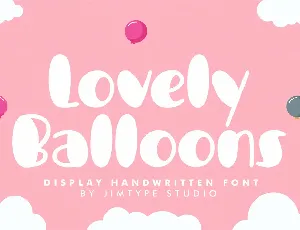 Lovely Balloons DEMO font