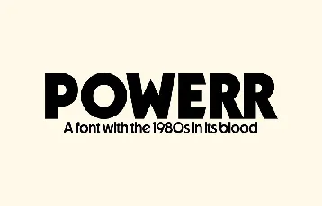 Powerr Family font