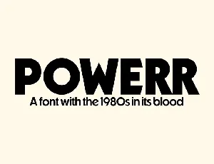 Powerr Family font