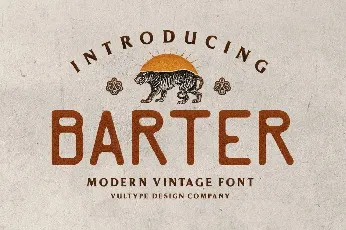 Barter font