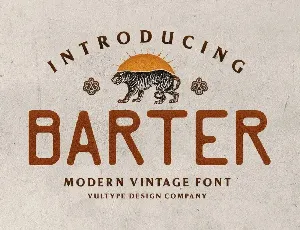 Barter font