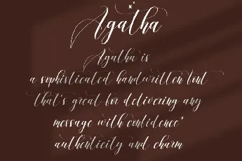 Agatha font