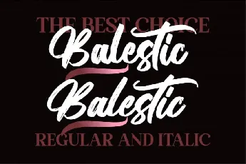 Balestic font