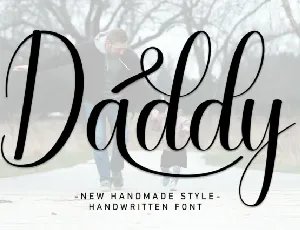 Daddy Script font