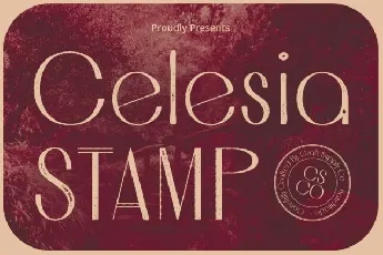 Celesia Stamp font