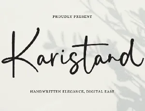 Karistand font