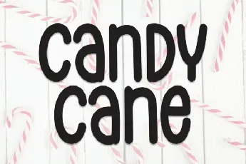 Candy Cane Display font