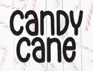 Candy Cane Display font