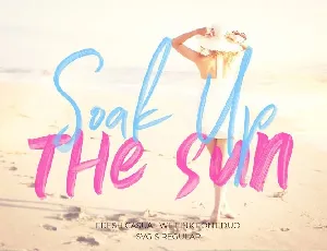 Soak Up The Sun Brush font