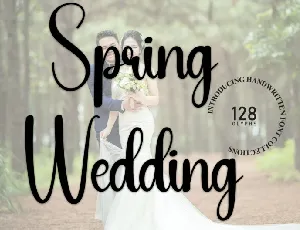 Spring Wedding Script font