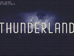 Thunderland font