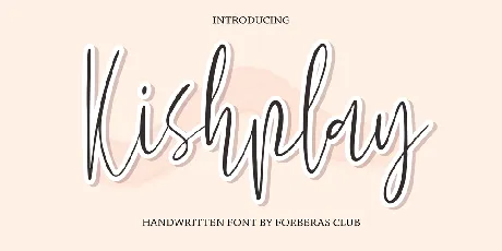 Kishplay font