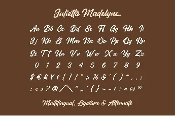 Julietta Madelyne font