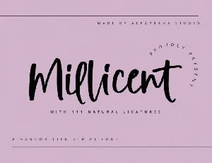 Milicent font