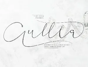 Aullia Modern Calligraphy font