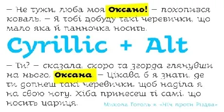 Oksana + OksanaTextSwash font