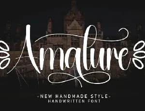 Amature Script font