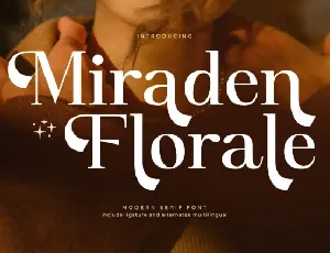 Miraden Florale font