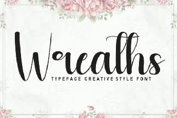 Wreaths Script font