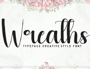 Wreaths Script font