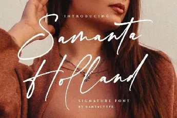 Samanta Holland font