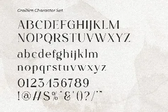 Groillim font