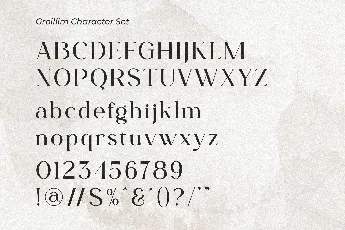 Groillim font