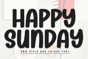 Happy Sunday Display font