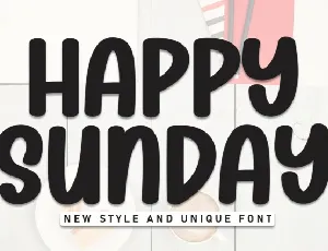 Happy Sunday Display font