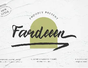 Fardeeen font