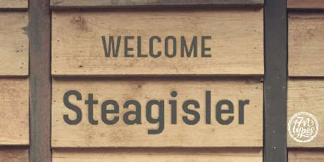 Steagisler font