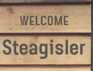 Steagisler font