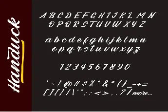 Handuck font