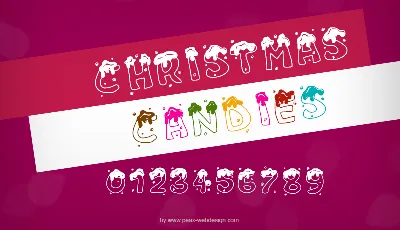 PWChristmascandies font