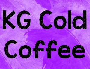 KG Cold Coffee font